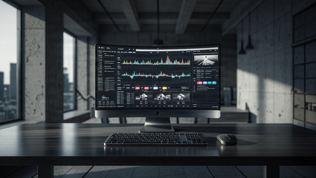 Post-production editing and sound suite